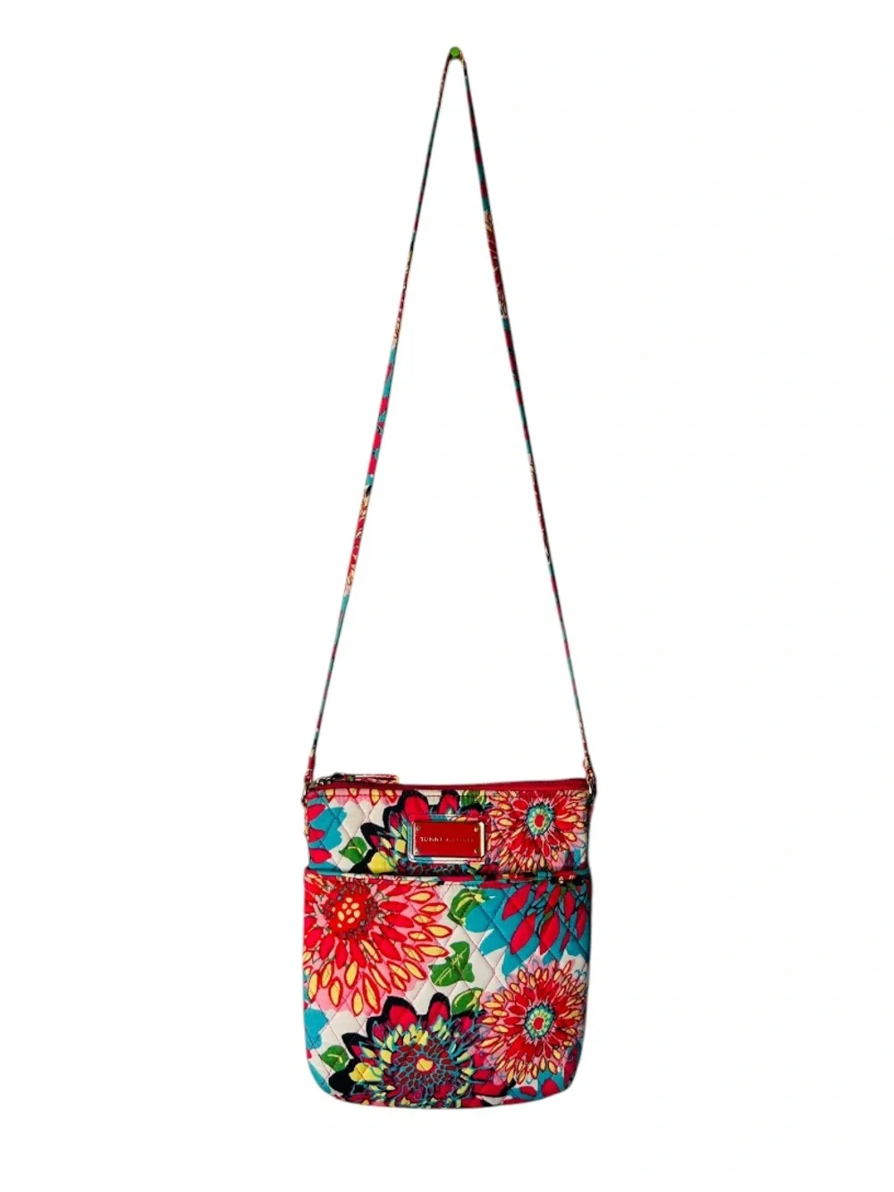 🌻 Tommy Hilfiger Vintage Floral Quilted Crossbody Bag EUC